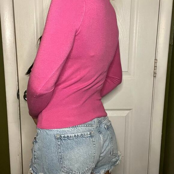 Sparkly Pink Sequin Long Sleeve Sweater - Picture 5 of 5